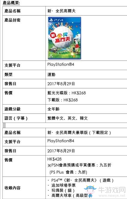 ps4《新大眾高爾夫》中英文合版發售日確定 港服封測申請開啟