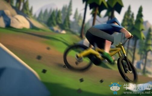 積木畫風自行車游戲 《孤山速降》登陸Steam綠光