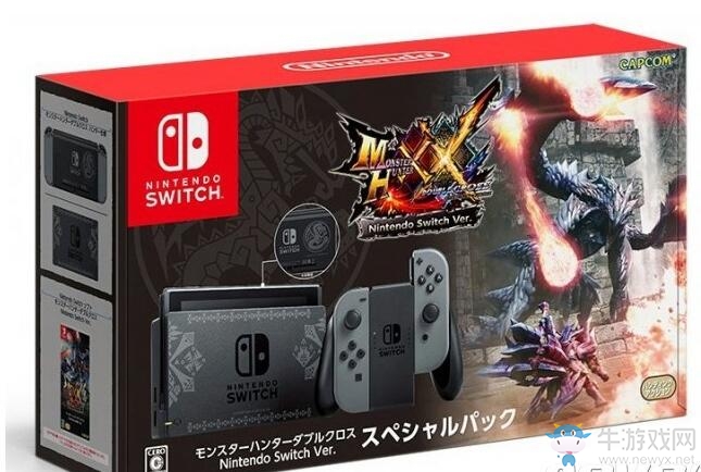 CAPCOM公開《怪物獵人XX》Switch限定機主機身圖案設計