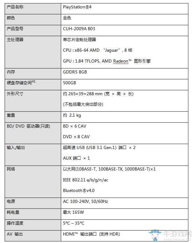 國行PS4金色版6月14發售 已開放預約售價2199元