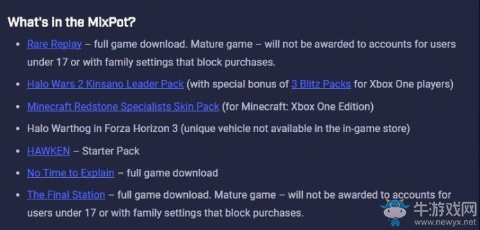 Xbox One玩家福利：免費(fèi)拿《Rare游戲合集》等內(nèi)容