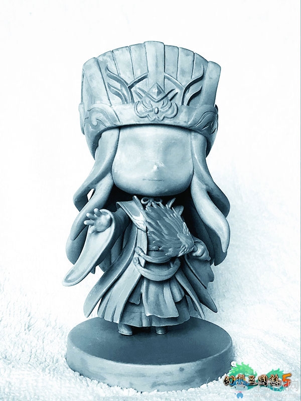 《幻想三國志5》“諸葛亮”手辦白模曝光，游戲發售令人期待