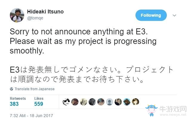 制作人發(fā)推致歉缺席E3 或暗示《鬼泣5》正開發(fā)中