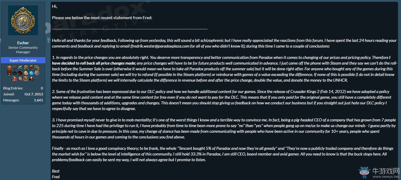 P社宣布游戲價格將回滾 但Steam夏促期間辦不到