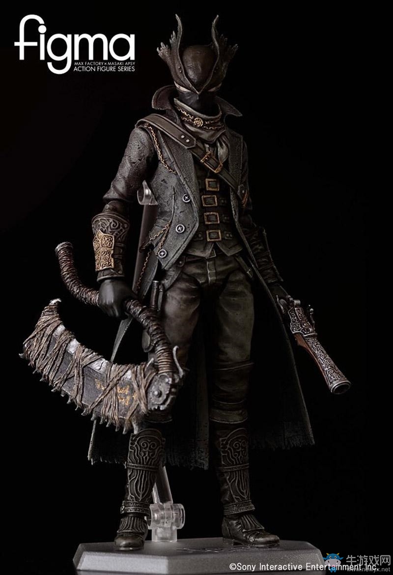 《血源詛咒》獵人Figma實拍圖 裝備鋸齒獵刀短筒火銃