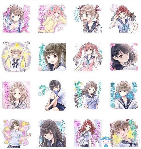 《藍色反射：幻舞少女之劍》15位美萌少女Line圖章正式發(fā)布