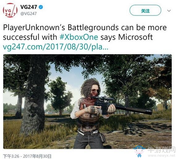 微軟表示：《絕地求生：大逃殺》Xbox One版比PC更加火爆