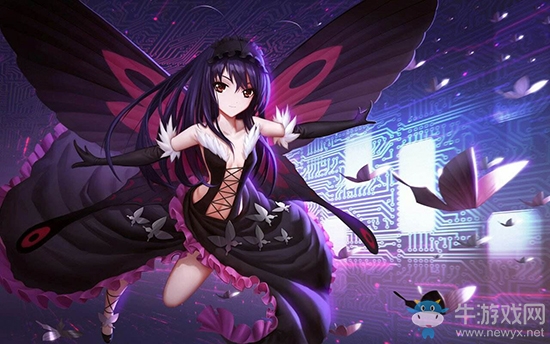 《幻想全明星》中揮著翅膀的女孩