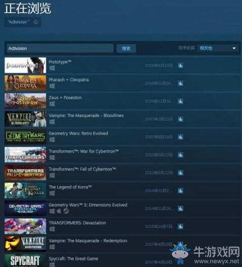 全面鎖國區(qū) 動視旗下游戲在Steam國區(qū)全部下架！