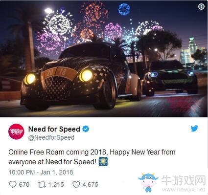 《極品飛車20：復(fù)仇》即將加入線上自由漫游模式！