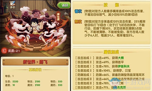 四檔飽腹版坦克人形態(tài)來襲！新紅卡【新世界·路飛】爆料