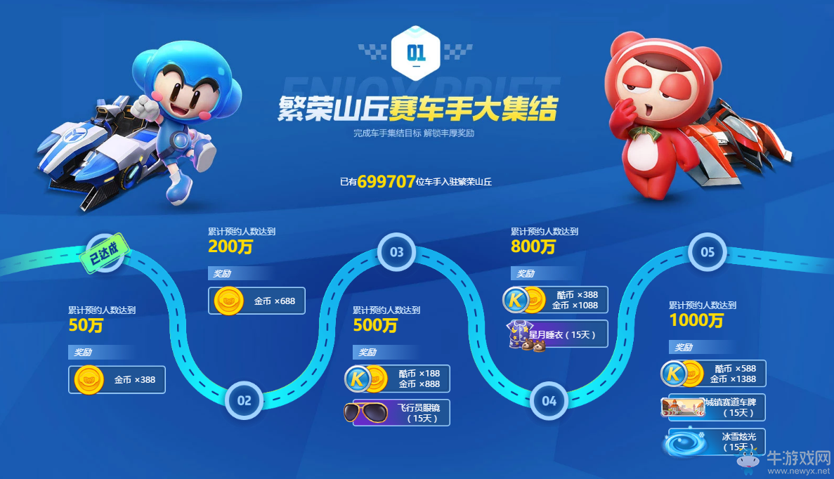 集結(jié)隊(duì)友準(zhǔn)備漂移！《跑跑卡丁車官方競(jìng)速版》手游預(yù)約福利驚喜派送中