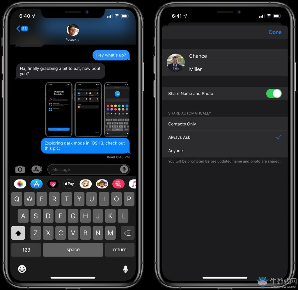 蘋果iOS 13“黑暗模式”圖賞：保護眼睛 省電神器