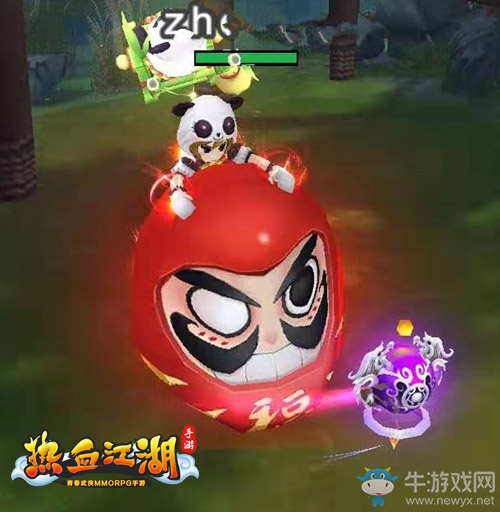 一起搖擺《熱血江湖手游》不倒翁坐騎教你打醉拳