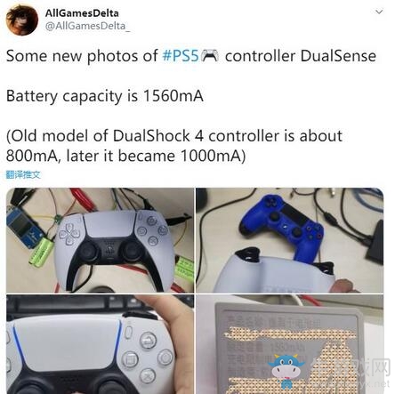 PS5手柄實物曝光 電量為PS4手柄兩倍