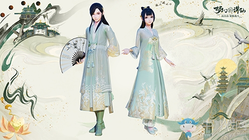 錦繡花紋絲絲清晰《夢幻新誅仙》蜀繡時裝布料質(zhì)感迭代