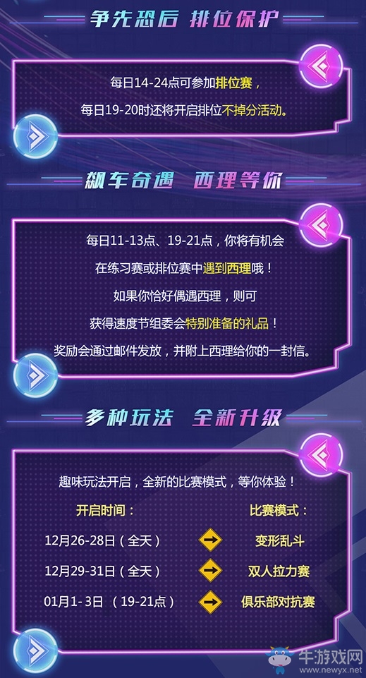 《王牌競(jìng)速》跨年測(cè)試正式開啟 王牌速度節(jié)拉開序幕