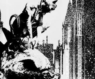 《蝙蝠俠：阿甘之城》罕見畫作 凌厲的黑與白