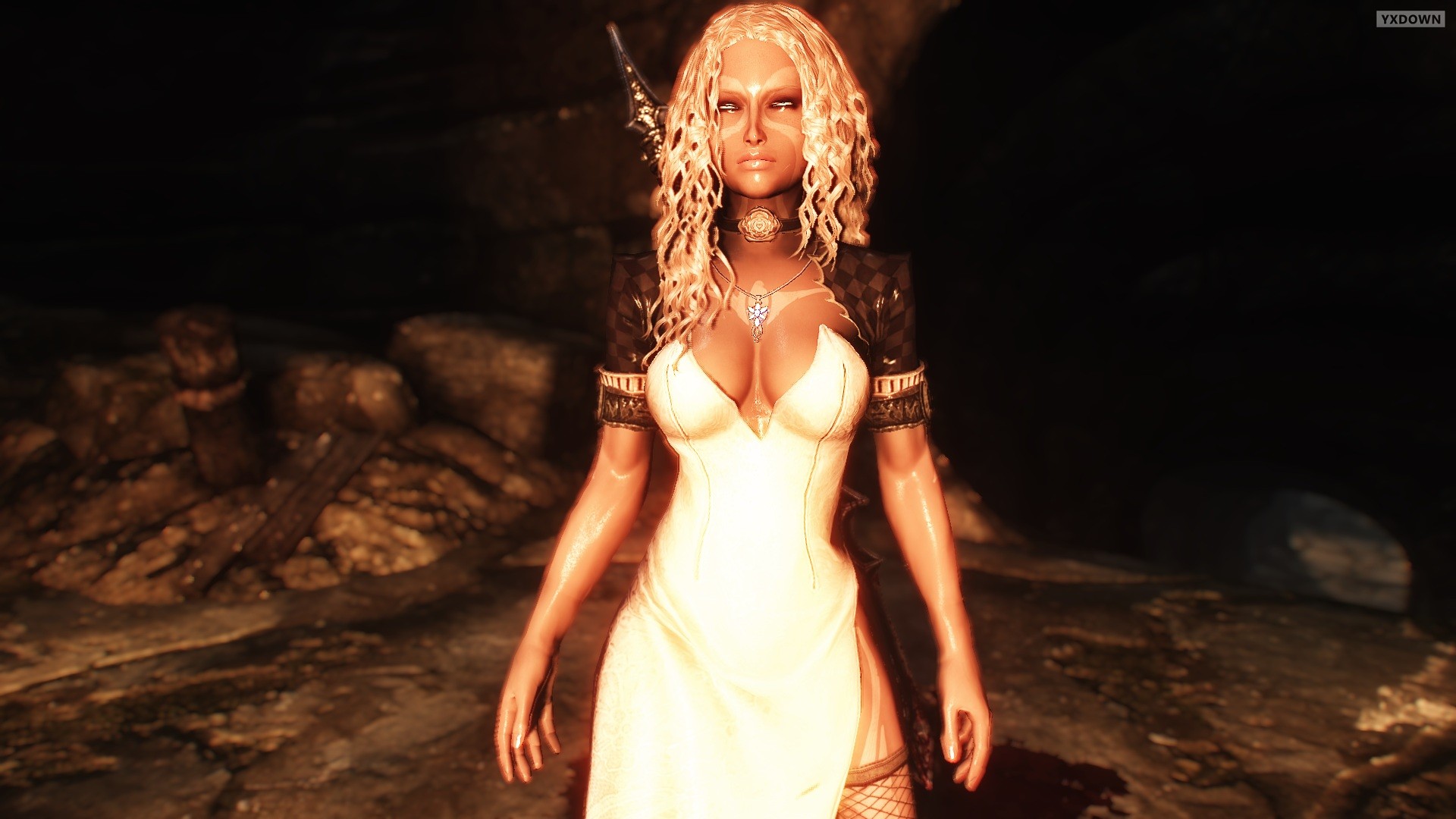 《上古卷軸5》Mod又放新圖：各種軟妹子、巨龍、風景