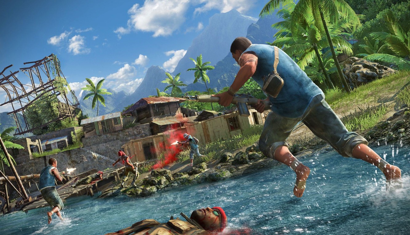 孤島驚魂3高清截圖鑒賞 人性泯滅孤島中踩著敵人尸體前進